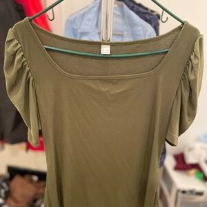 Olive Green Women's Top